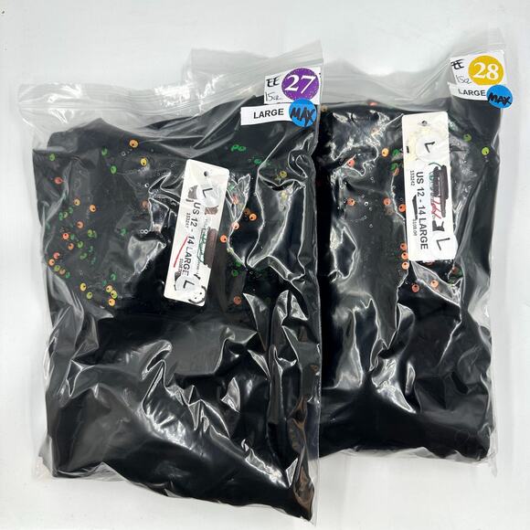 INA Yoke Embroidery Sequined Square Neck Party Mini Dress Black IDL9289 Large L - Picture 7 of 7